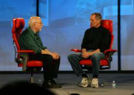 Steve Jobs and Walt Mossberg