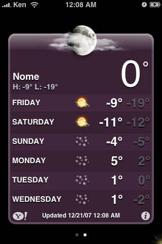 iPhone Below Zero